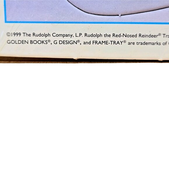 1999 Rudolph the Red Nosed Reindeer Golden Books Frame Tray Puzzle New - Picture 2 of 3
